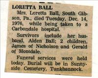 Ball, Loretta